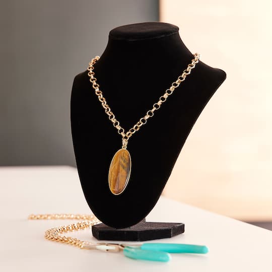 12 Pack: 9" Black Velvet 3D Necklace Stand by Bead Landing™